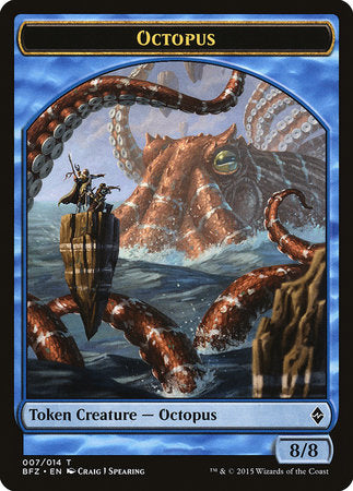 Octopus Token [Battle for Zendikar Tokens] | Amazing Games TCG