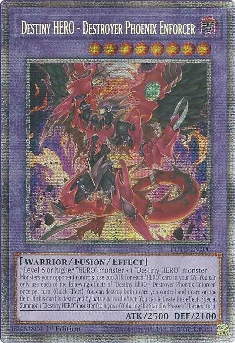 Destiny HERO - Destroyer Phoenix Enforcer [POTE-EN100] Starlight Rare | Amazing Games TCG