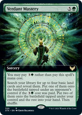 Verdant Mastery (Extended) [Strixhaven: School of Mages] | Amazing Games TCG