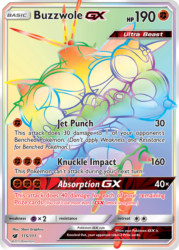 Buzzwole GX (115/111) [Sun & Moon: Crimson Invasion] | Amazing Games TCG