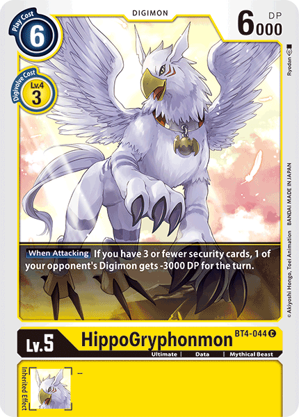 HippoGryphonmon [BT4-044] [Great Legend] | Amazing Games TCG