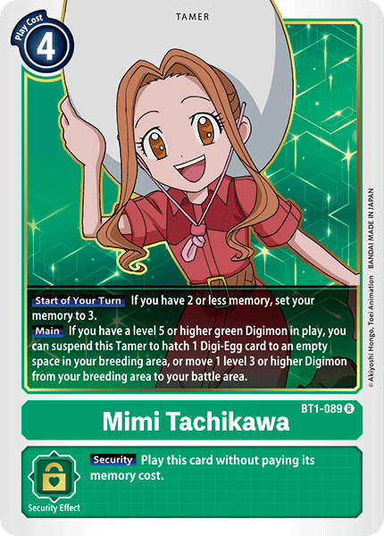 Mimi Tachikawa [BT1-089] [Release Special Booster Ver.1.0] | Amazing Games TCG