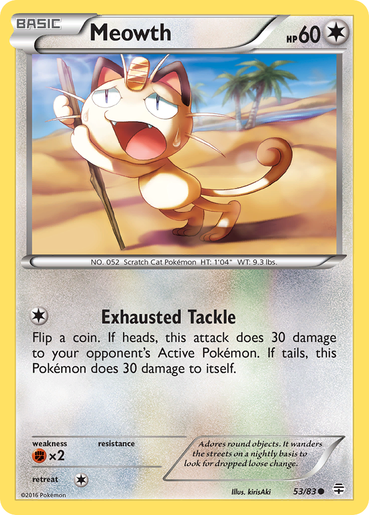 Meowth (53/83) [XY: Generations] | Amazing Games TCG