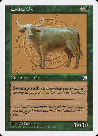 Zodiac Ox [Portal Three Kingdoms] | Amazing Games TCG