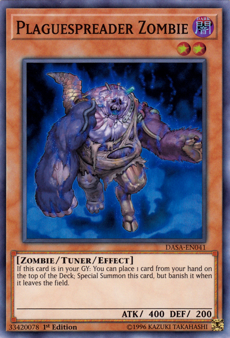 Plaguespreader Zombie [DASA-EN041] Super Rare | Amazing Games TCG