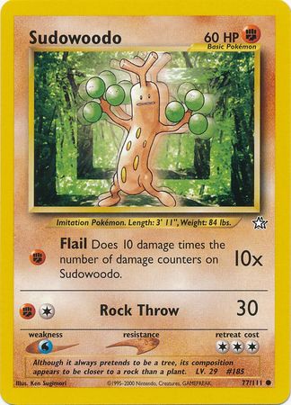 Sudowoodo (77/111) [Neo Genesis Unlimited] | Amazing Games TCG