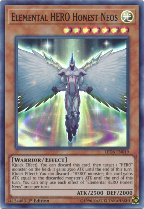 Elemental Hero Honest Neos [LED6-EN019] Super Rare | Amazing Games TCG