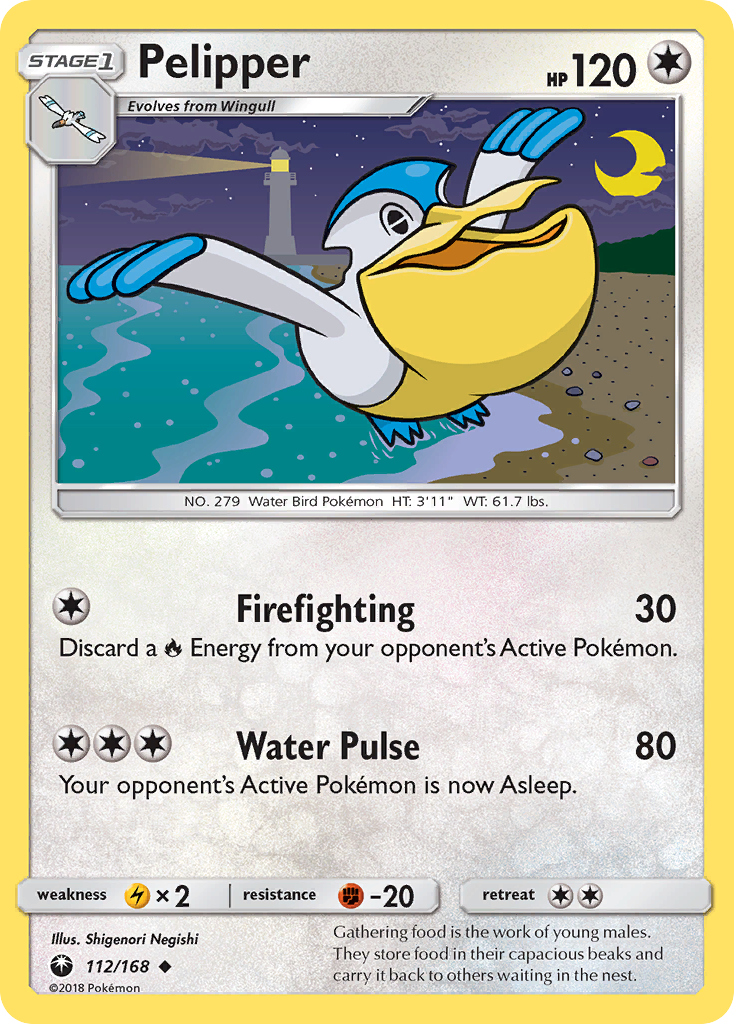 Pelipper (112/168) [Sun & Moon: Celestial Storm] | Amazing Games TCG