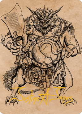 Thrakkus the Butcher Art Card (Gold-Stamped Signature) [Commander Legends: Battle for Baldur's Gate Art Series] | Amazing Games TCG