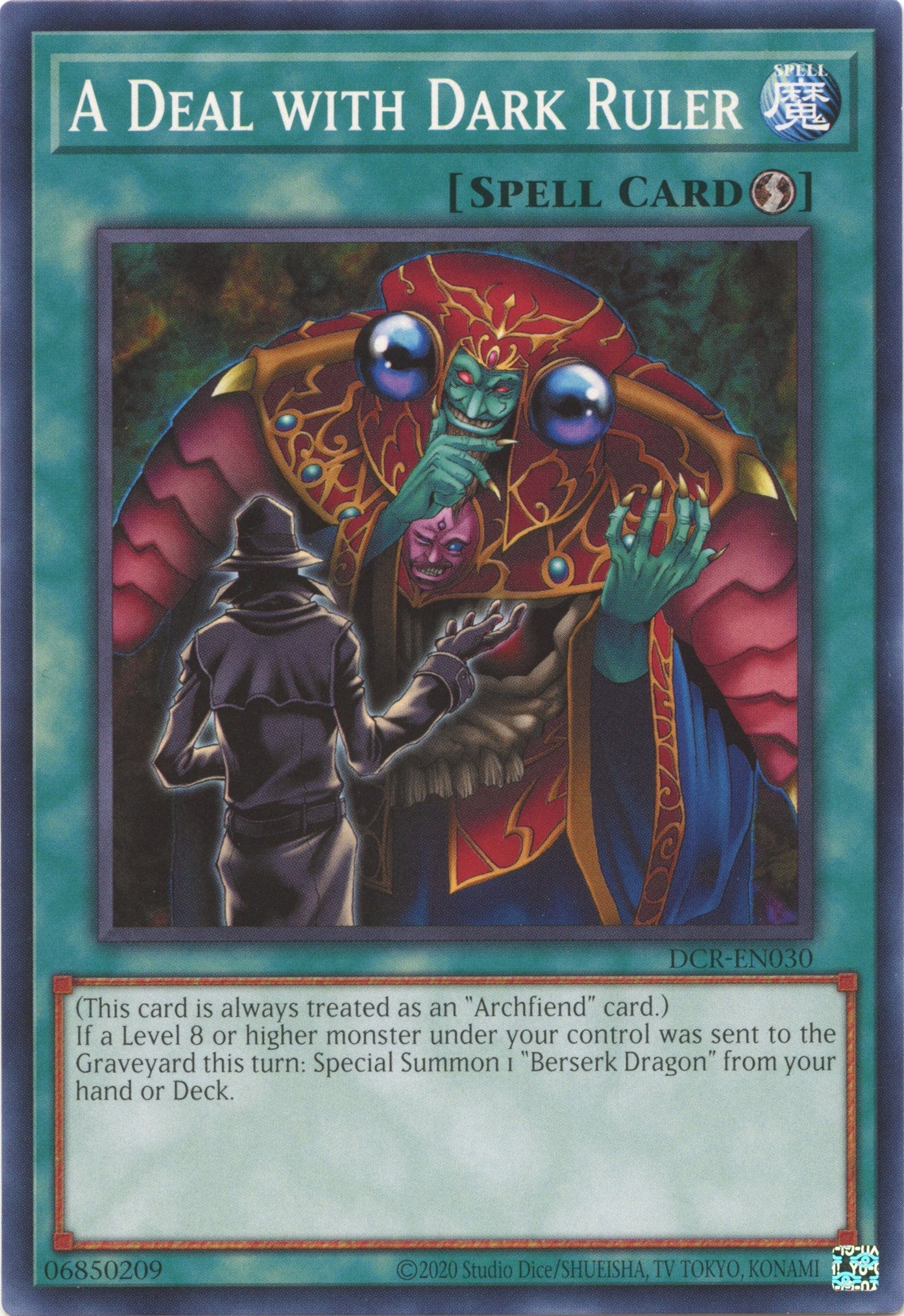 A Deal with Dark Ruler (25th Anniversary) [DCR-EN030] Common | Amazing Games TCG