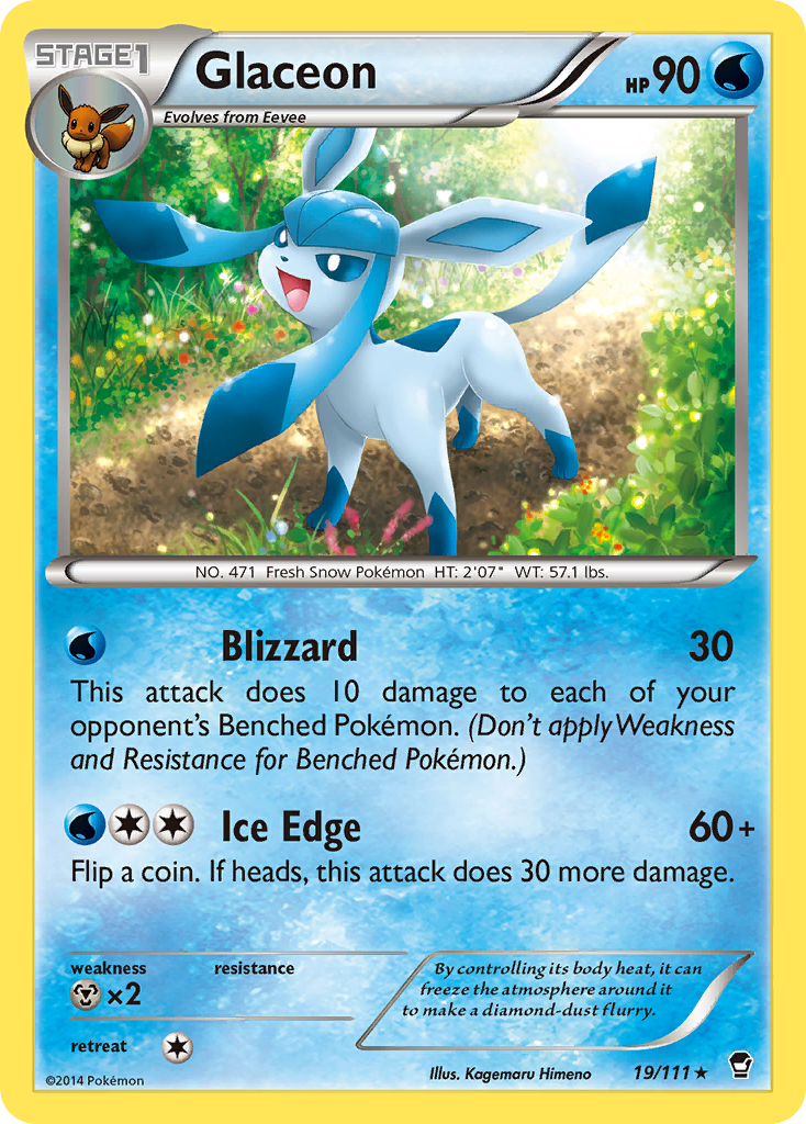 Glaceon (19/111) [XY: Furious Fists] | Amazing Games TCG
