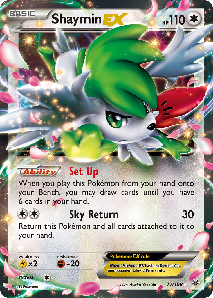 Shaymin EX (77/108) [XY: Roaring Skies] | Amazing Games TCG