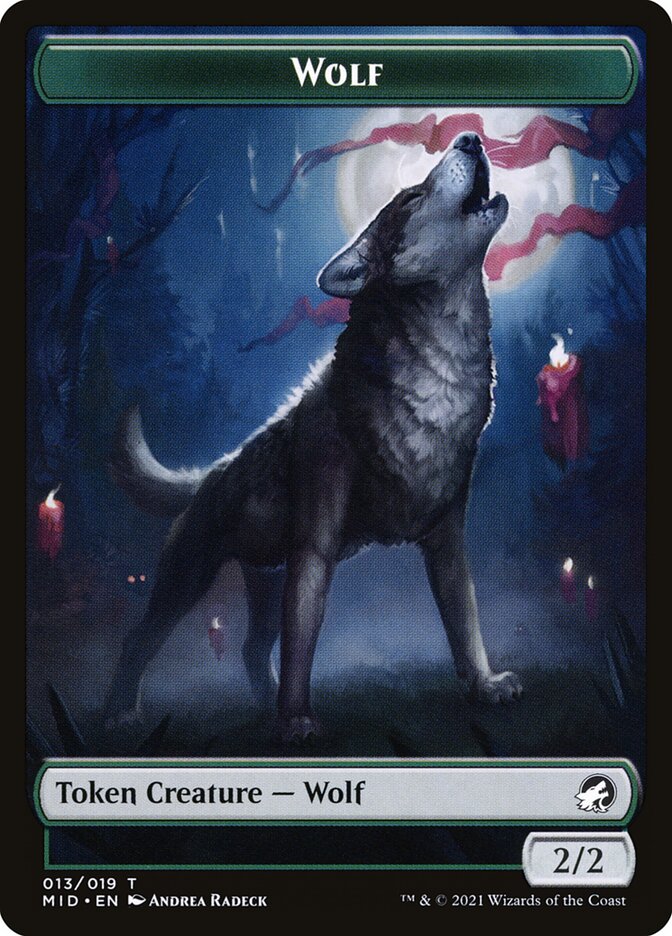 Wolf (013) // Treasure (015) Double-sided Token [Challenger Decks 2022 Tokens] | Amazing Games TCG