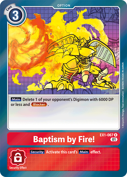 Baptism by Fire! [EX1-067] [Classic Collection] | Amazing Games TCG