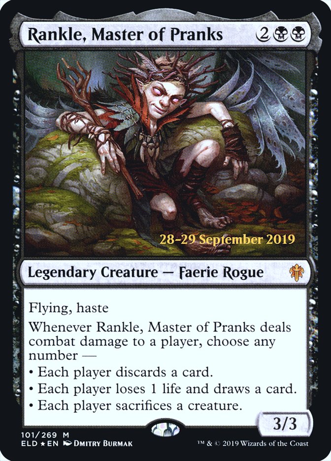 Rankle, Master of Pranks  [Throne of Eldraine Prerelease Promos] | Amazing Games TCG