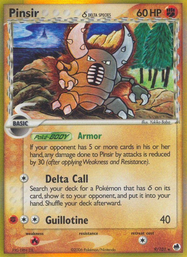 Pinsir (9/101) (Delta Species) [EX: Dragon Frontiers] | Amazing Games TCG