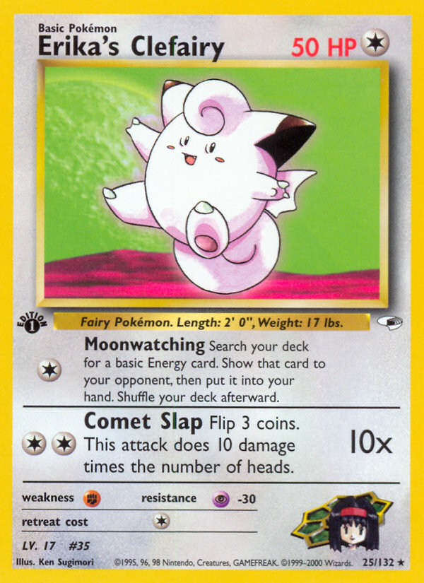 Erika's Clefairy (25/132) [Gym Heroes 1st Edition] | Amazing Games TCG