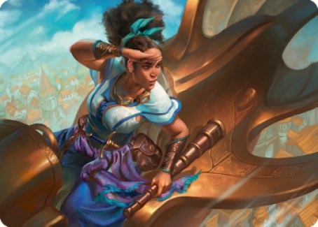 Talas Lookout Art Card [Dominaria United Art Series] | Amazing Games TCG