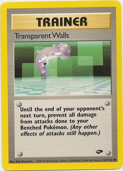 Transparent Walls (125/132) [Gym Challenge Unlimited] | Amazing Games TCG