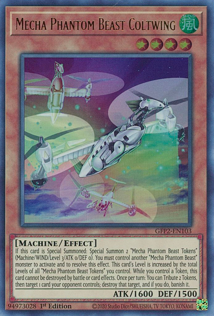 Mecha Phantom Beast Coltwing [GFP2-EN103] Ultra Rare | Amazing Games TCG