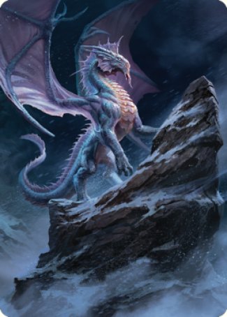 Ancient Silver Dragon Art Card (06) [Commander Legends: Battle for Baldur's Gate Art Series] | Amazing Games TCG