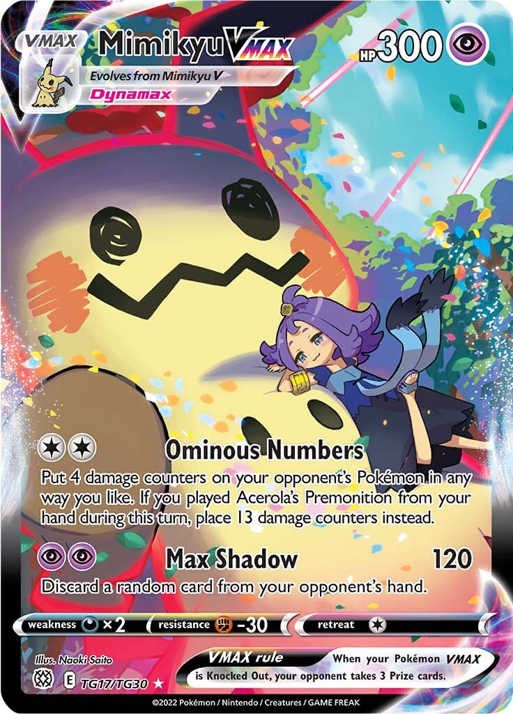 Mimikyu VMAX (TG17/TG30) [Sword & Shield: Brilliant Stars] | Amazing Games TCG