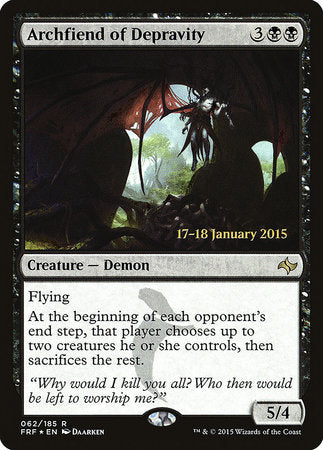 Archfiend of Depravity [Fate Reforged Promos] | Amazing Games TCG