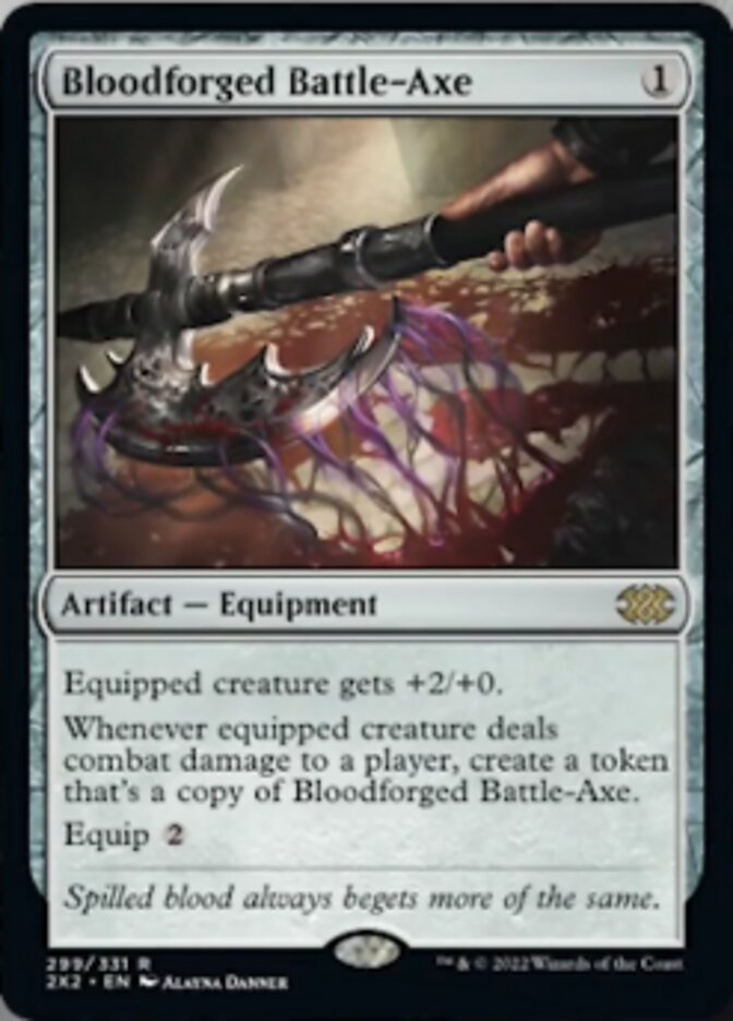 Bloodforged Battle-Axe [Double Masters 2022] | Amazing Games TCG