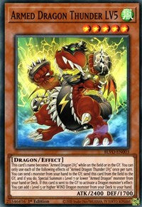 Armed Dragon Thunder LV5 [BLVO-EN003] Super Rare | Amazing Games TCG