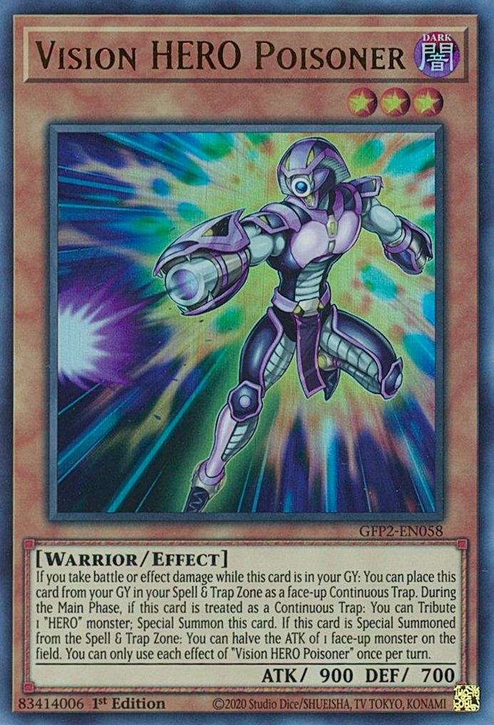 Vision HERO Poisoner [GFP2-EN058] Ultra Rare | Amazing Games TCG