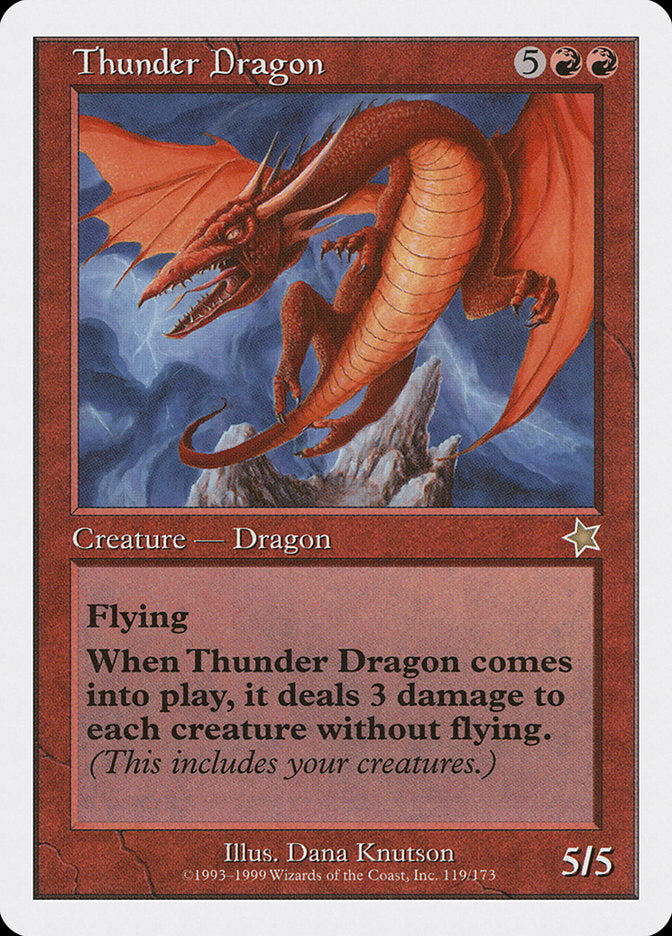 Thunder Dragon [Starter 1999] | Amazing Games TCG