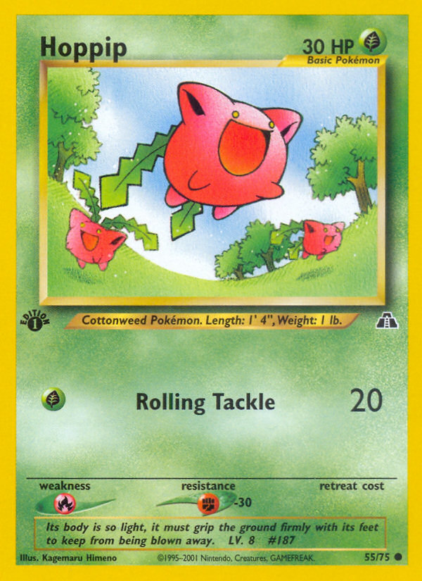 Hoppip (55/75) [Neo Discovery 1st Edition] | Amazing Games TCG