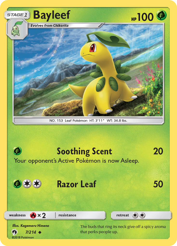 Bayleef (7/214) [Sun & Moon: Lost Thunder] | Amazing Games TCG