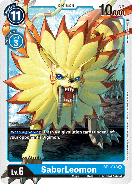 SaberLeomon [BT1-043] [Release Special Booster Ver.1.0] | Amazing Games TCG