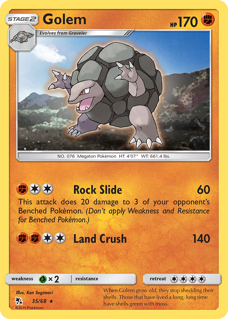 Golem (35/68) [Sun & Moon: Hidden Fates] | Amazing Games TCG