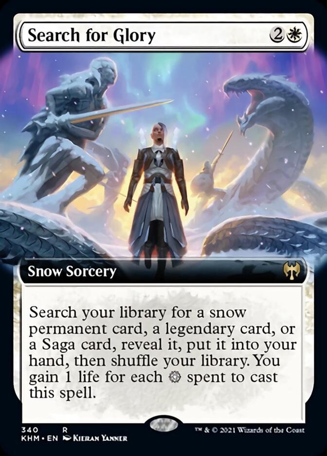 Search for Glory (Extended Art) [Kaldheim] | Amazing Games TCG