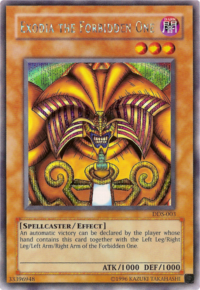 Exodia the Forbidden One (Dark Duel Stories) [DDS-003] Secret Rare | Amazing Games TCG