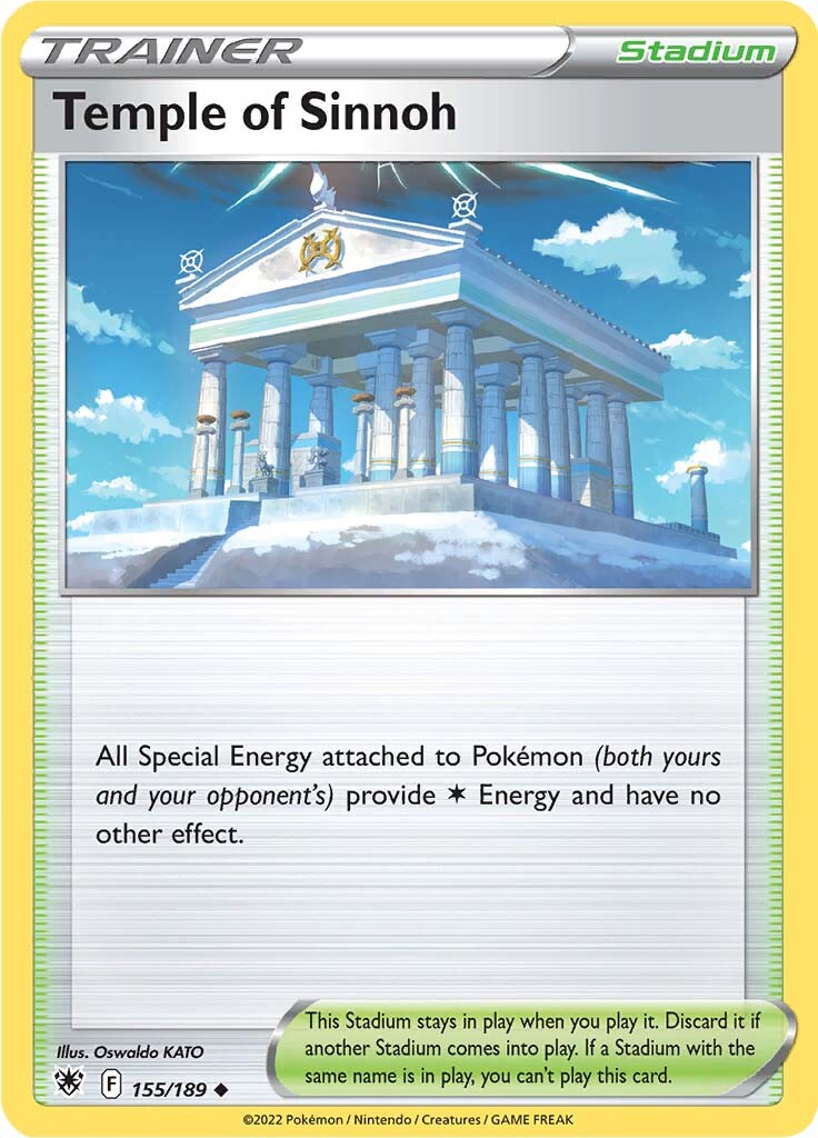 Temple of Sinnoh (155/189) [Sword & Shield: Astral Radiance] | Amazing Games TCG