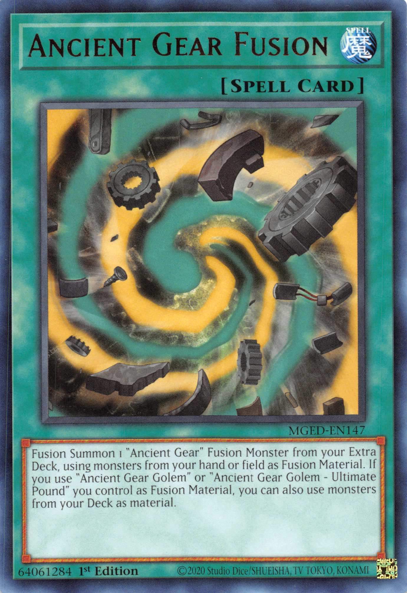 Ancient Gear Fusion [MGED-EN147] Rare | Amazing Games TCG