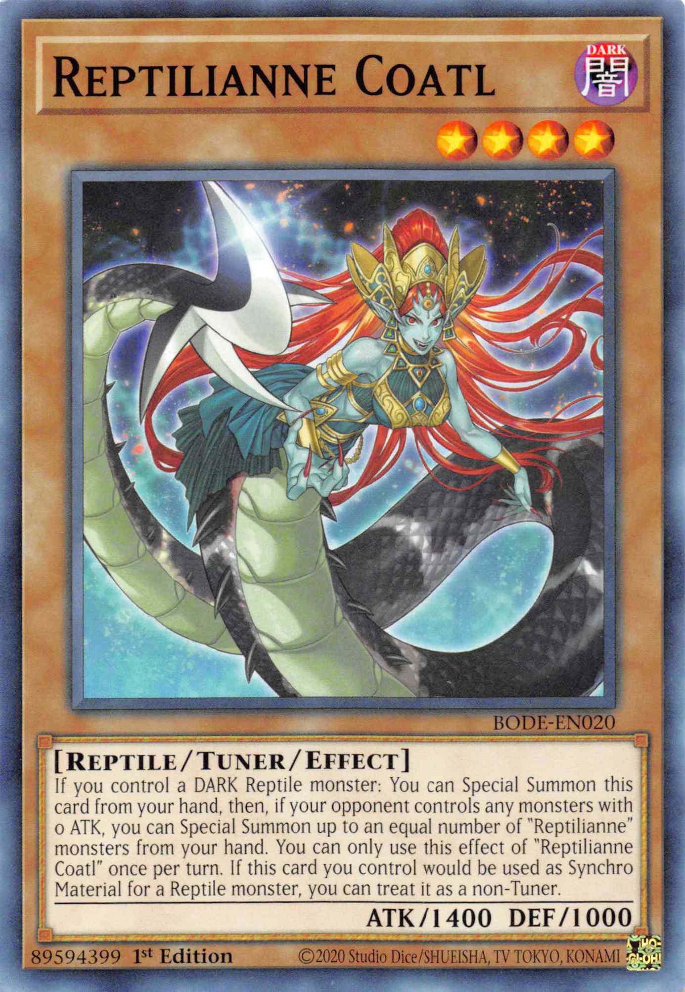 Reptilianne Coatl [BODE-EN020] Common | Amazing Games TCG