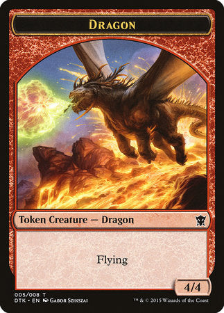 Dragon Token [Dragons of Tarkir Tokens] | Amazing Games TCG