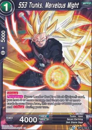 SS3 Trunks, Marvelous Might (BT12-134) [Vicious Rejuvenation] | Amazing Games TCG