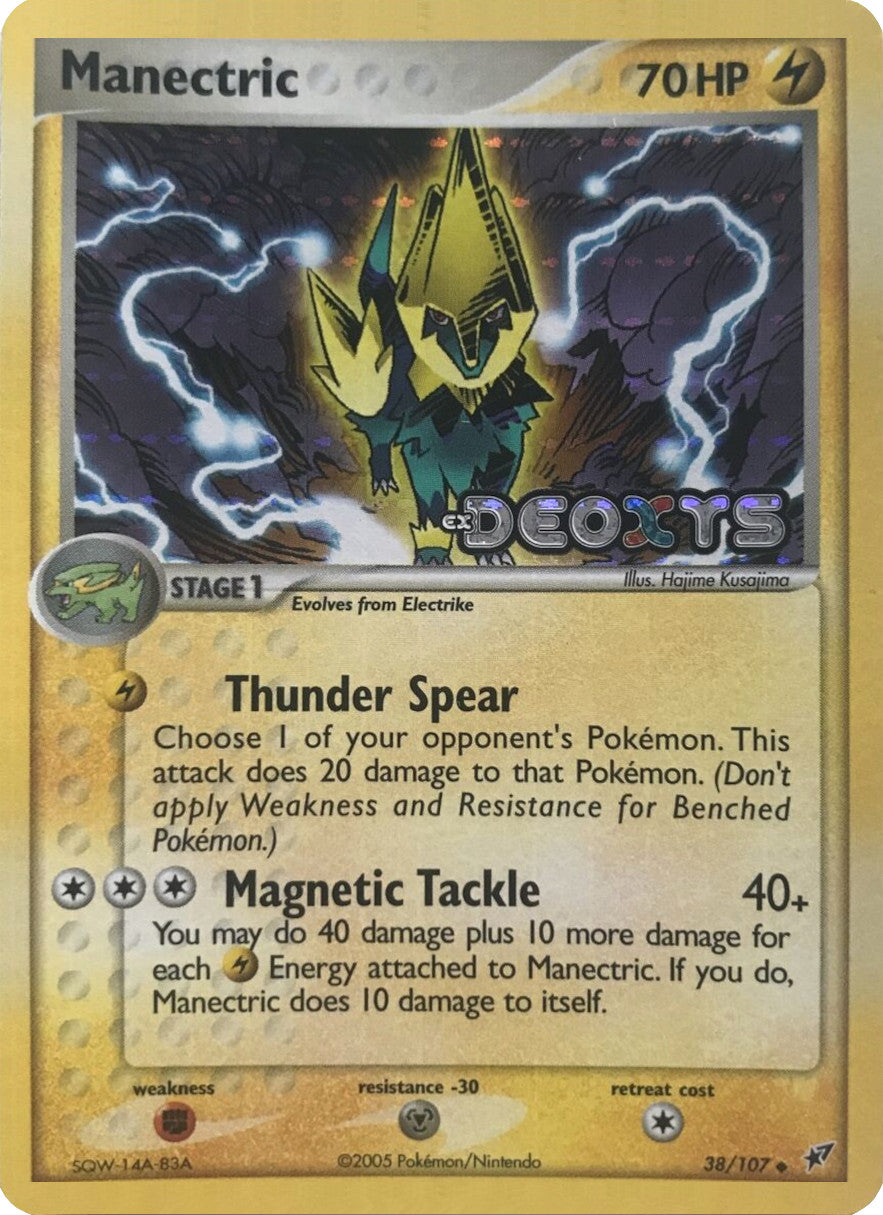 Manectric (38/107) (Stamped) [EX: Deoxys] | Amazing Games TCG