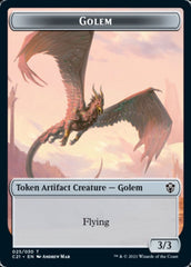 Golem (025) // Thopter Token [Commander 2021 Tokens] | Amazing Games TCG