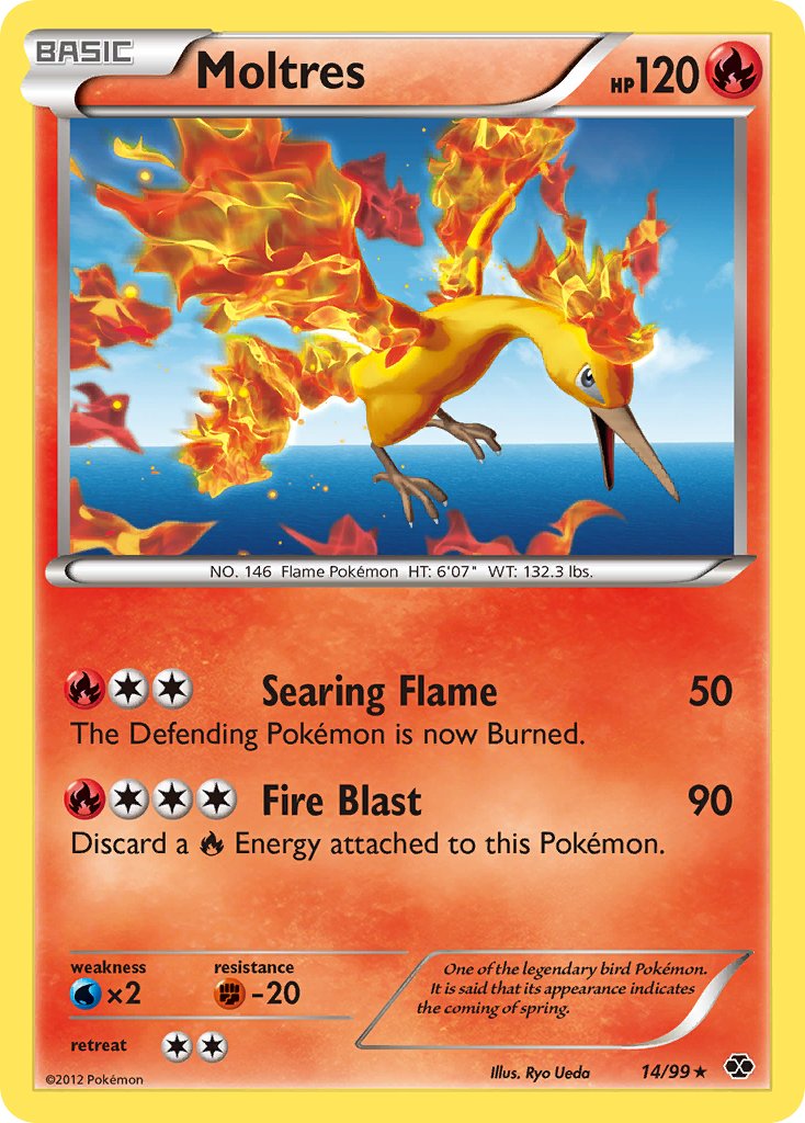 Moltres (14/99) (Blister Exclusive) [Black & White: Next Destinies] | Amazing Games TCG