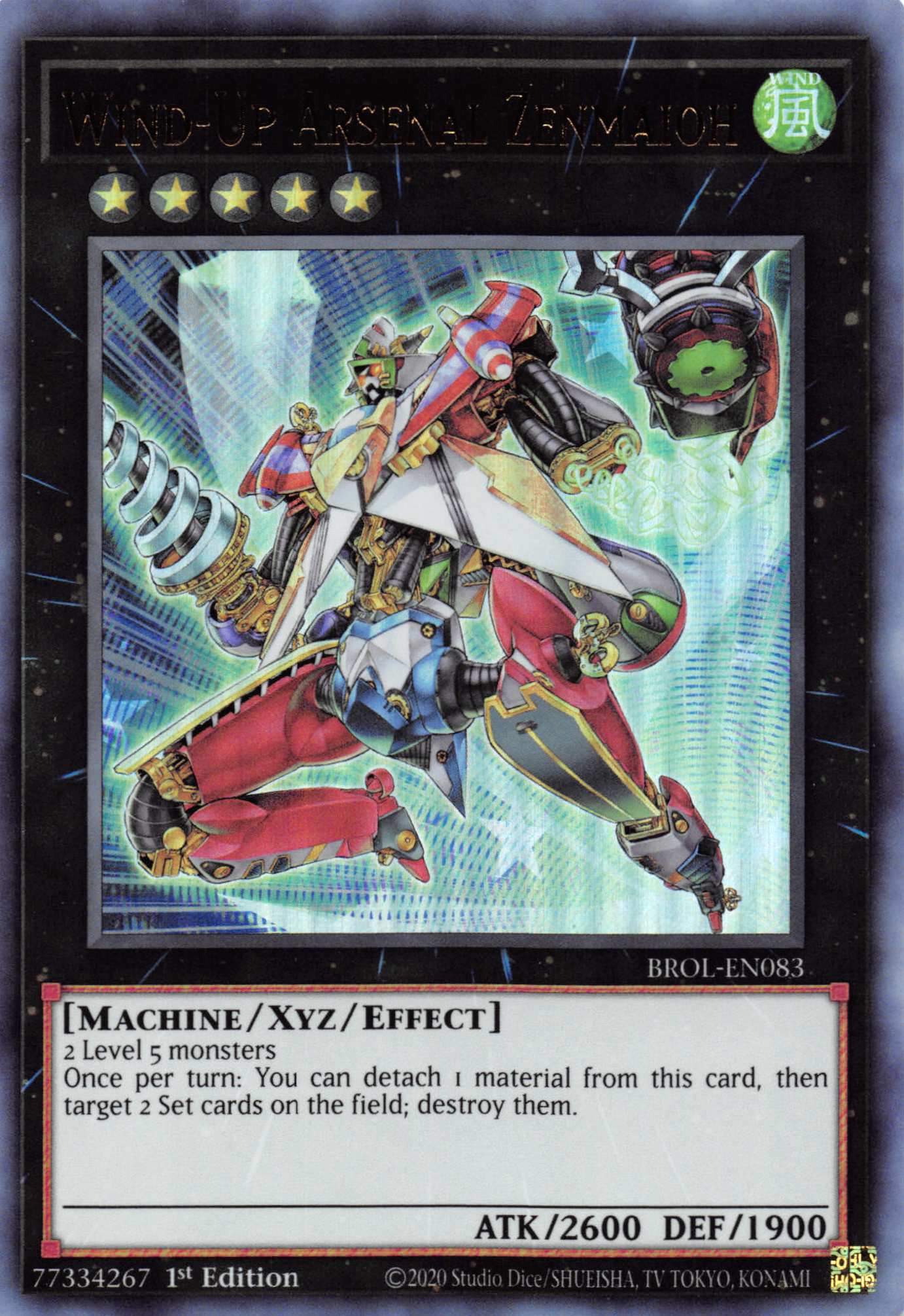 Wind-Up Arsenal Zenmaioh [BROL-EN083] Ultra Rare | Amazing Games TCG