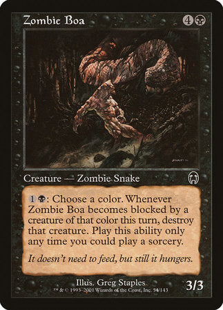 Zombie Boa [Apocalypse] | Amazing Games TCG