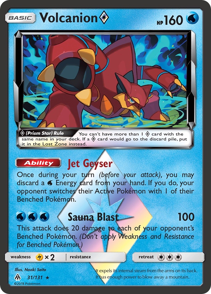 Volcanion (31/131) (Prism Star) [Sun & Moon: Forbidden Light] | Amazing Games TCG