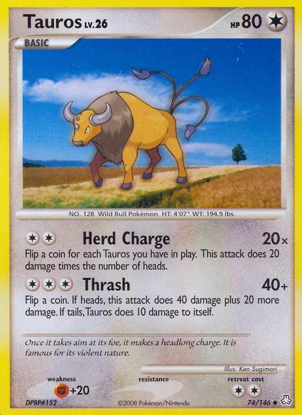 Tauros (74/146) [Diamond & Pearl: Legends Awakened] | Amazing Games TCG