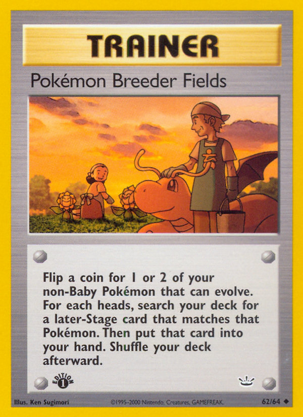 Pokemon Breeder Fields (62/64) [Neo Revelation 1st Edition] | Amazing Games TCG